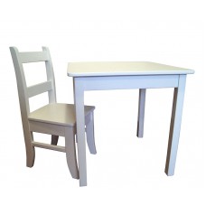   Комплект№ К-02. Столик + 1 стульчик (белый от 3 лет)  